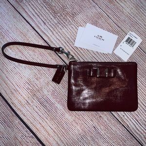 Coach Burgundy Wallet Wrislet